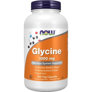 Now Foods - Glycine - 1000 mg - 250 Plantaardige Capsules