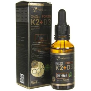 Progress Labs Vitamine K2 MK-7 + D3 FORTE, druppels - 30 ml