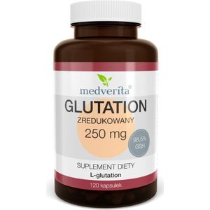 Medverita - Verminderd Glutathion 250mg - Voedingssupplement - 120 Capsules