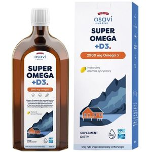 Osavi Super Omega + D3,2900 mg Omega 3 (Marine), Citroen - 500 ml
