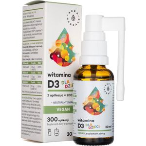 Aura Herbals Vitamine D3 Vegan voor kinderen, Aerosol - 30 ml