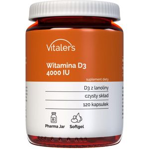 Vitaler's Vitamine D3 4000 IU - 120 softgels