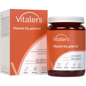 Vitaler's Vitamine D3 4000 IU - 120 softgels