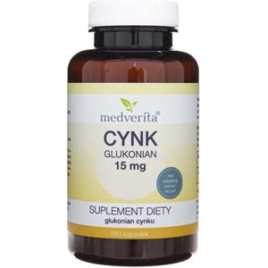 Medverita Zinkgluconaat 15 mg - 180 Capsules
