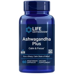 Life Extension Ashwagandha Plus Rust & Concentratie - 60 capsules