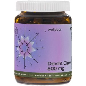 Wellbear Duivelsklauw 500 mg - 60 Capsules