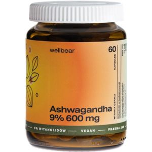 Wellbear Ashwagandha 9% 600 mg - 60 Capsules