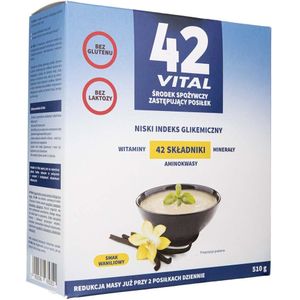42 Vital Caloriearm plantaardig dieet vanillesmaak - 510 g