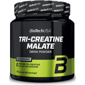 BioTech USA Tri-Creatine Malaat, Niet-gearomatiseerd - 300 g