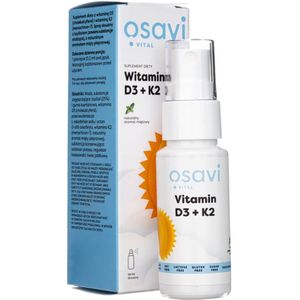 Osavi Vitamine D3 + K2, Spray voor oraal gebruik, Pepermuntsmaak - 25 ml