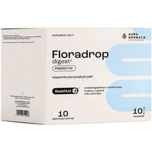 Aura Herbals Floradrop Digest, Prebiotic - 10 zakjes