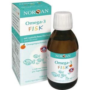 Norsa - Omega-3 Fisk Kids - Visolie - Sinaasappel - 150 ml