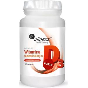 Aliness Vitamine D3 FORTE 4000 IE - 120 tabletten