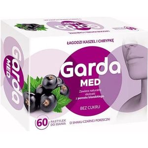 Garda Med, Keelpastilles met zwarte bessensmaak - 60 zuigtabletten
