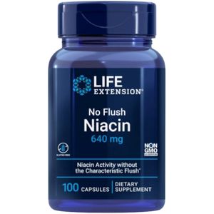 Life Extension No Flush Niacine 640 mg - 100 Capsules