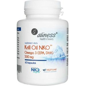 Aliness Krill Oil NKO Omega 3 met Astaxanthine 500 mg - 60 Capsules