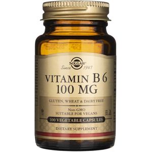 Solgar Vitamine B6 100 mg - 100 plantaardige capsules