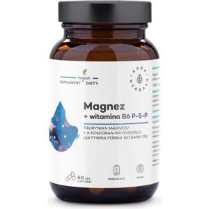 Aura Herbals Magnesium + Vitamine B6 (P-5-P) - 60 Capsules