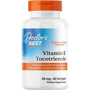 Doctor's Best - Vitamine E Tocotriënolen - 50 mg - 60 Capsules