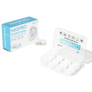 Haspro MOLD 6P Wit gegoten oordopjes - 6 paar