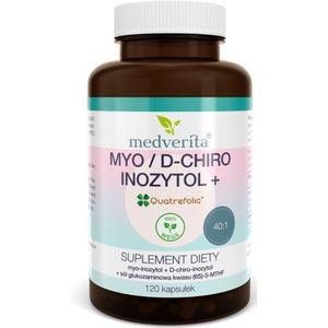 Medverita Myo/D-chiro inozytol 40:1 + Quatrefolic ® 500 mg - 120 Capsules
