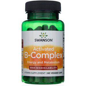 Swanson Geactiveerd B-Complex - 60 plantaardige capsules