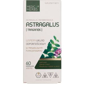 Medica Herbs Astragalus (Traganium) 600 mg - 60 Capsules