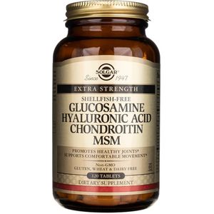 Solgar - Glucosamine Hyaluronzuur Chondroïtine MSM - 120 Tabletten