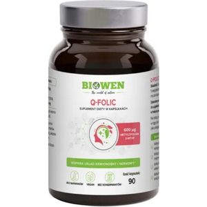 Biowen Q-folic, Gemethyleerd foliumzuur (5-MTHF) - 90 capsules