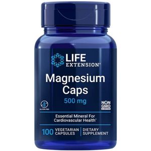 Life Extension - Magnesium Caps - 500 mg - 100 Plantaardige Capsules