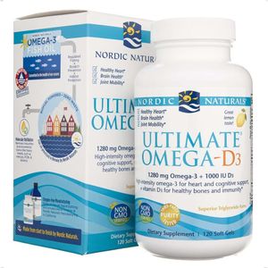 Nordic Naturals Ultimate Omega-D3 Citroen 640 mg - 120 Softgel