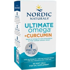 Nordic Naturals Ultimate Omega + Curcumine - 60 capsules