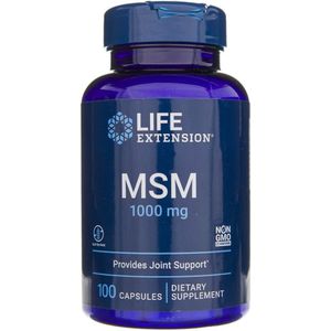Life Extension MSM ( metylosulfonylometan ) 1000 mg - 100 Capsules