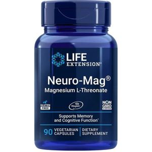 Life Extension - Neuro-Mag® - Magnesium L-Threonaat - 667 mg - 90 Vegan Capsules - Voedingssupplementen