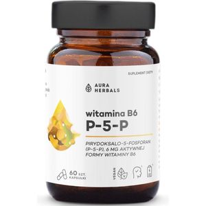 Aura Herbals Vitamine B6 P-5-P 6 mg - 60 capsules