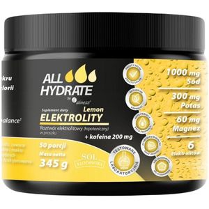 Aliness ALLHydrate Elektrolyten + Cafeïne 200 mg, Citroen - 345 g