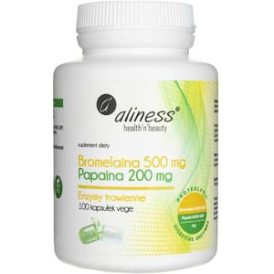 Supplement - 100 Veg Capsules - Bromelaïne en Papaïne - Enzymen