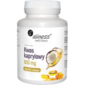 Aliness Caprylzuur (60% C8) 600 mg - 90 Capsules