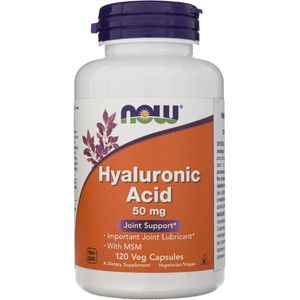 Now Foods Hyaluronzuur met MSM 50 mg - 120 plantaardige capsules