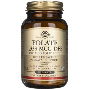Solgar Foliumzuur 1 , 333 mcg DFE ( 800 mcg Foliumzuur ) - 250 tabletten