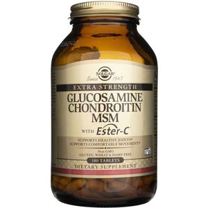 Solgar Extra sterk Glucosamine Chondroïtine MSM met Ester-C - 180 tabletten