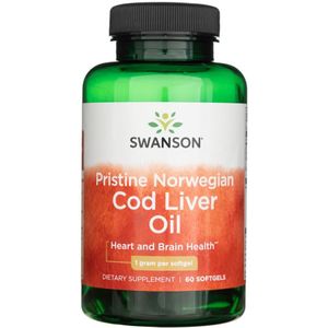 Swanson Pristine Noorse levertraan - 60 softgels