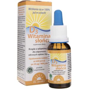 Dr. Jacob's Vitamine D3 , druppels 800 IE - 20 ml