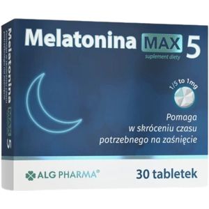 ALG Pharma - Melatonine MAX - 5 mg - 30 Tabletten