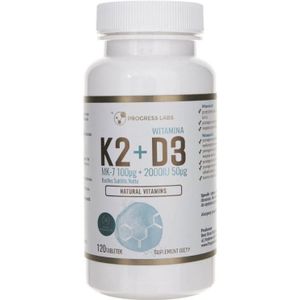Vitamine K D - Supplement - 120 Tabletten - Vitamine K MK-7 - Vitamine D 2000 IU