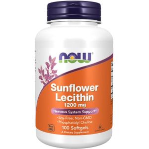 Now Foods - Zonnebloem Lecithine - 1200 mg - 100 Softgels