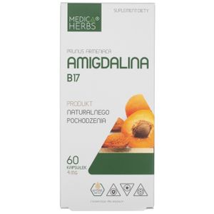 Medica Herbs Amigdaline B17 4 mg - 60 Capsules