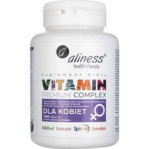 Aliness Premium Vitamine Complex voor Vrouwen - 120 tabletten