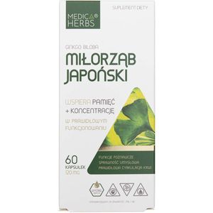 Ginkgo Biloba - Kruidenextract - 60 Capsules - Plantaardig