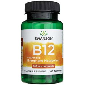 Swanson Vitamine B12 500 mcg - 100 Capsules
